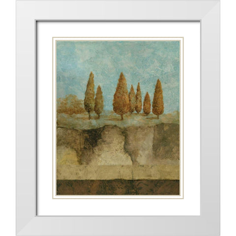 Inspired by Nature I White Modern Wood Framed Art Print with Double Matting by Olson, Norm