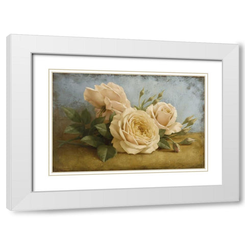 Beauty of Sasha White Modern Wood Framed Art Print with Double Matting by Levashov, Igor
