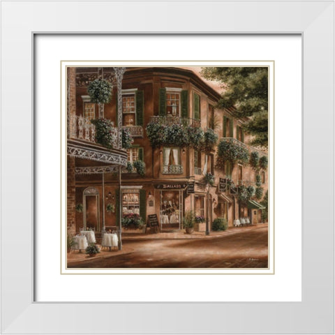 Live Jazz White Modern Wood Framed Art Print with Double Matting by Brown, Betsy