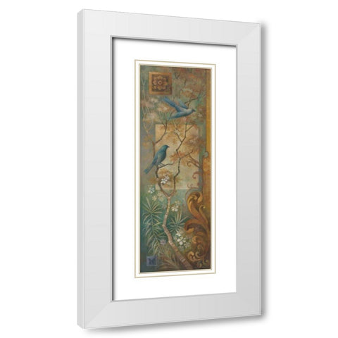Enchanting Sound I White Modern Wood Framed Art Print with Double Matting by Vollherbst-Lane, Elaine