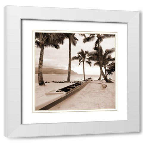 Paradise Found I White Modern Wood Framed Art Print with Double Matting by Giordano, Victor