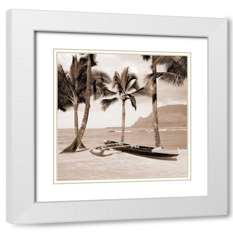 Paradise Found II White Modern Wood Framed Art Print with Double Matting by Giordano, Victor