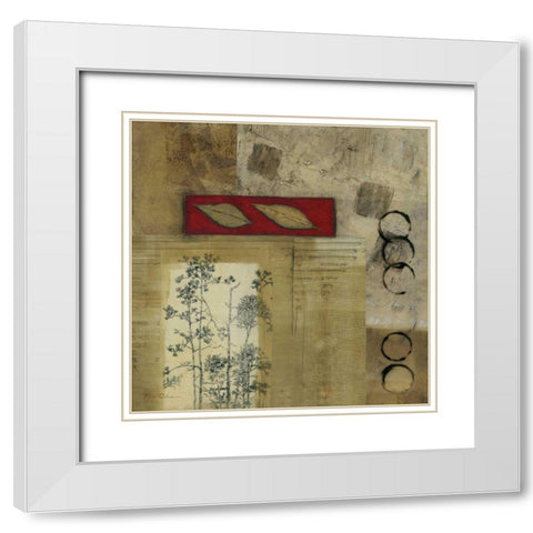 Autumn Trail III White Modern Wood Framed Art Print with Double Matting by Olson, Norm