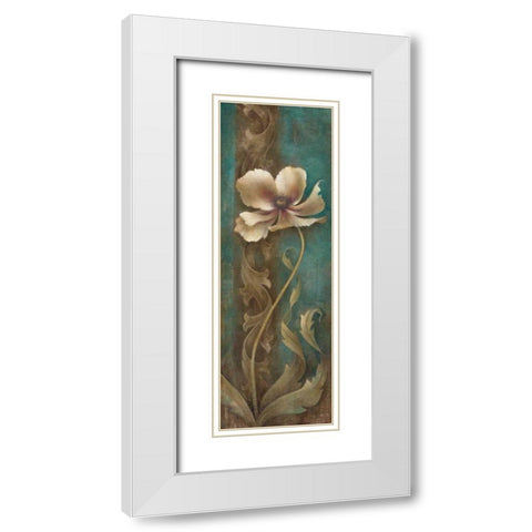 Gracieux II White Modern Wood Framed Art Print with Double Matting by Vollherbst-Lane, Elaine