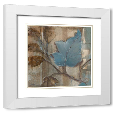 Perfect Match I White Modern Wood Framed Art Print with Double Matting by Luer, Pamela