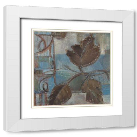 Perfect Match III White Modern Wood Framed Art Print with Double Matting by Luer, Pamela