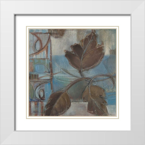 Perfect Match III White Modern Wood Framed Art Print with Double Matting by Luer, Pamela