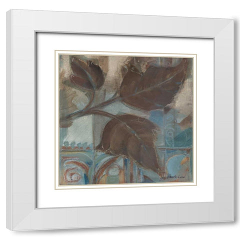 Perfect Match IV White Modern Wood Framed Art Print with Double Matting by Luer, Pamela