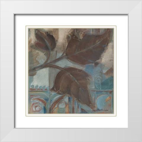 Perfect Match IV White Modern Wood Framed Art Print with Double Matting by Luer, Pamela