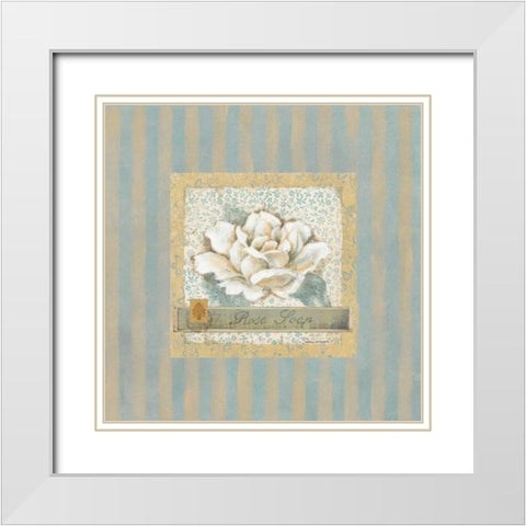 Rose Soap White Modern Wood Framed Art Print with Double Matting by Robinson, Carol