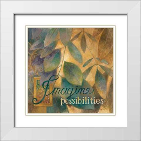 Imagine White Modern Wood Framed Art Print with Double Matting by Vollherbst-Lane, Elaine
