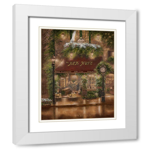 Peter Prisco Trio I White Modern Wood Framed Art Print with Double Matting by Brown, Betsy