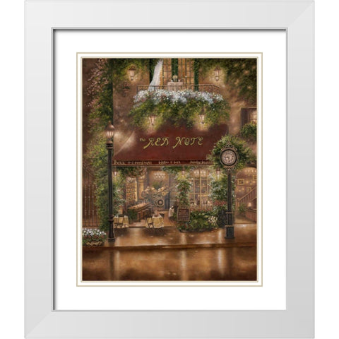 Peter Prisco Trio I White Modern Wood Framed Art Print with Double Matting by Brown, Betsy