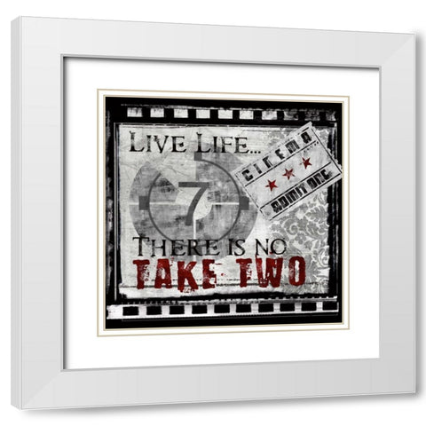 Take Two White Modern Wood Framed Art Print with Double Matting by Knutsen, Conrad