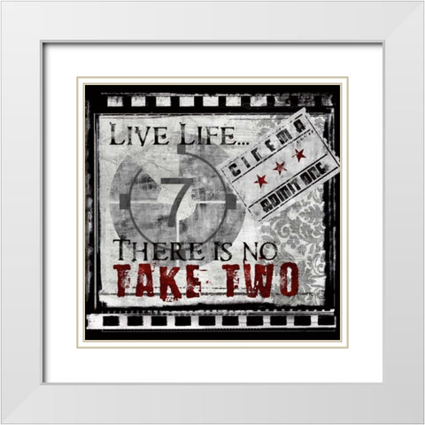 Take Two White Modern Wood Framed Art Print with Double Matting by Knutsen, Conrad