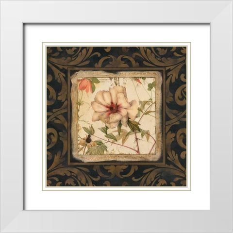 Tropical Botanique IV White Modern Wood Framed Art Print with Double Matting by Robinson, Carol
