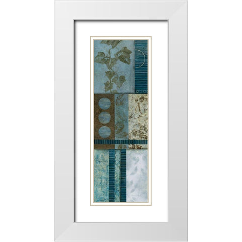 Northern Lights I White Modern Wood Framed Art Print with Double Matting by Olson, Norm