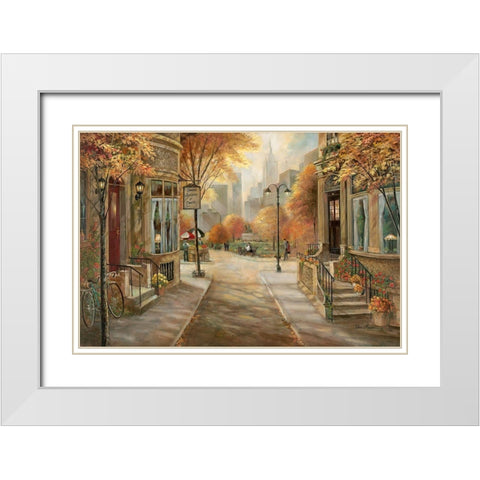 Carries Dance Academy White Modern Wood Framed Art Print with Double Matting by Manning, Ruane