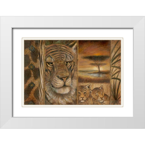 Wild and Beautiful White Modern Wood Framed Art Print with Double Matting by Manning, Ruane