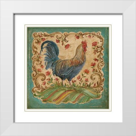 Proud Plumage I White Modern Wood Framed Art Print with Double Matting by McRostie, Kate