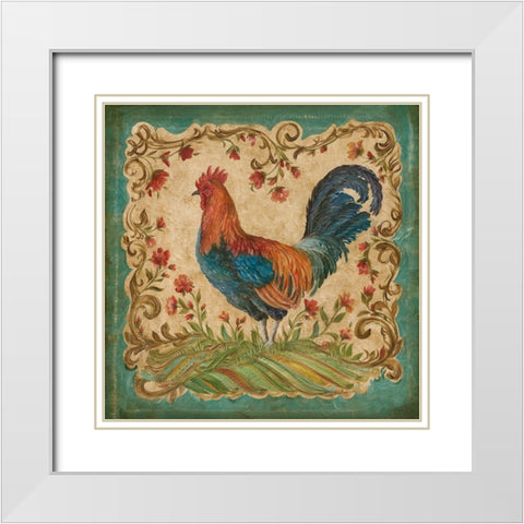 Proud Plumage II White Modern Wood Framed Art Print with Double Matting by McRostie, Kate