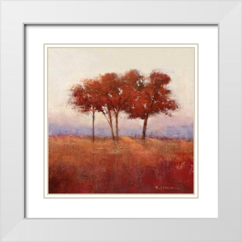 Mathenia-Autumn Morning II White Modern Wood Framed Art Print with Double Matting by Mathenia, Paul