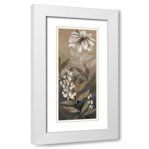 Misty Forest I White Modern Wood Framed Art Print with Double Matting by Robinson, Carol