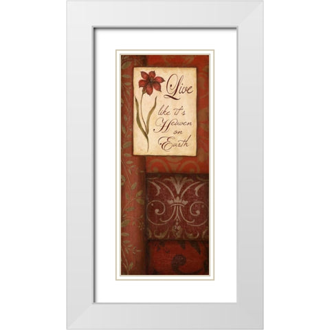 Heaven on Earth White Modern Wood Framed Art Print with Double Matting by Tava Studios