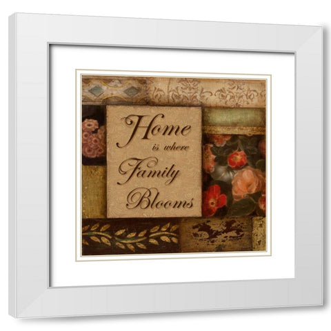 Home White Modern Wood Framed Art Print with Double Matting by Tava Studios