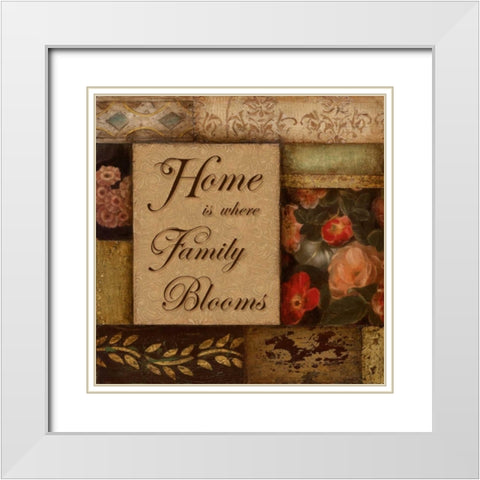 Home White Modern Wood Framed Art Print with Double Matting by Tava Studios