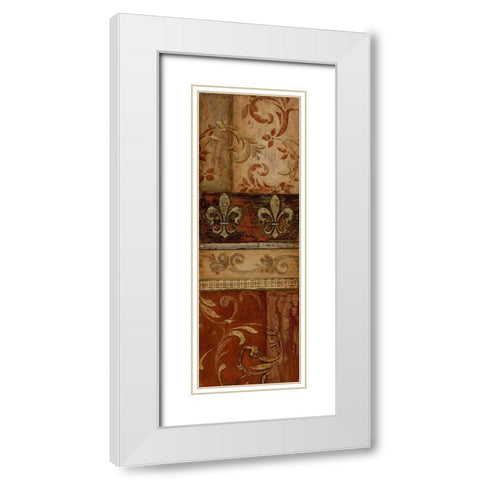 Weathered Door II White Modern Wood Framed Art Print with Double Matting by Tava Studios
