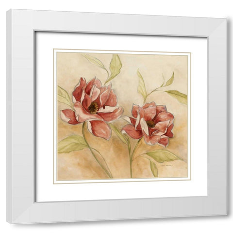 Sweet Scent I White Modern Wood Framed Art Print with Double Matting by Robinson, Carol