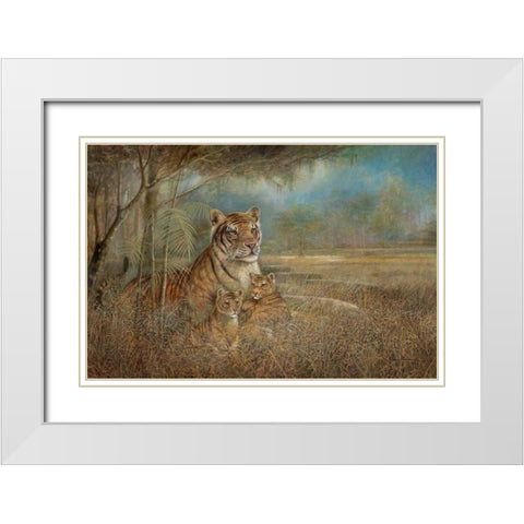 Wild and Beautiful White Modern Wood Framed Art Print with Double Matting by Manning, Ruane
