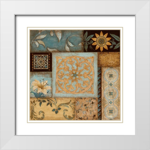 Moroccan Detail II White Modern Wood Framed Art Print with Double Matting by Tava Studios