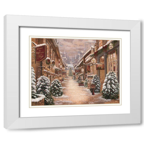 Land of Wonder White Modern Wood Framed Art Print with Double Matting by Brown, Betsy