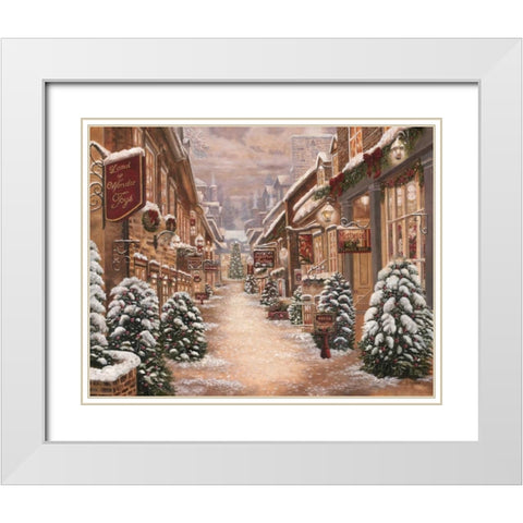 Land of Wonder White Modern Wood Framed Art Print with Double Matting by Brown, Betsy