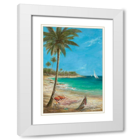 Gentle Breezes White Modern Wood Framed Art Print with Double Matting by Manning, Ruane