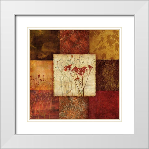 Autumns Edge I White Modern Wood Framed Art Print with Double Matting by Knutsen, Conrad