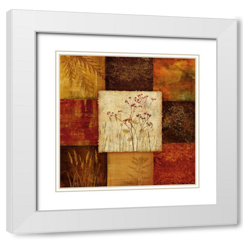 Autumns Edge II White Modern Wood Framed Art Print with Double Matting by Knutsen, Conrad
