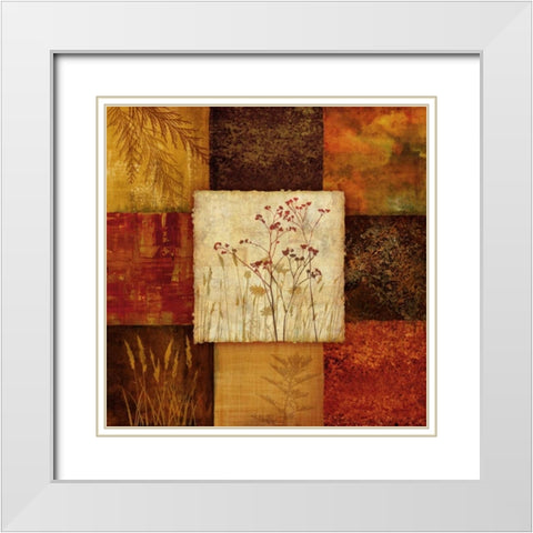 Autumns Edge II White Modern Wood Framed Art Print with Double Matting by Knutsen, Conrad