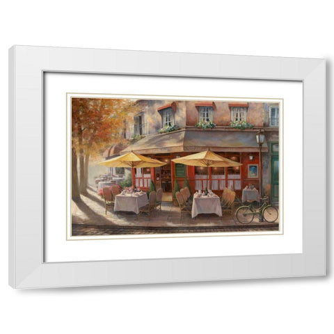 Le Petit Chatelet White Modern Wood Framed Art Print with Double Matting by Chiu, T.C.