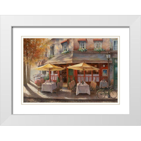 Le Petit Chatelet White Modern Wood Framed Art Print with Double Matting by Chiu, T.C.