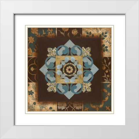 Relativity I White Modern Wood Framed Art Print with Double Matting by Tava Studios