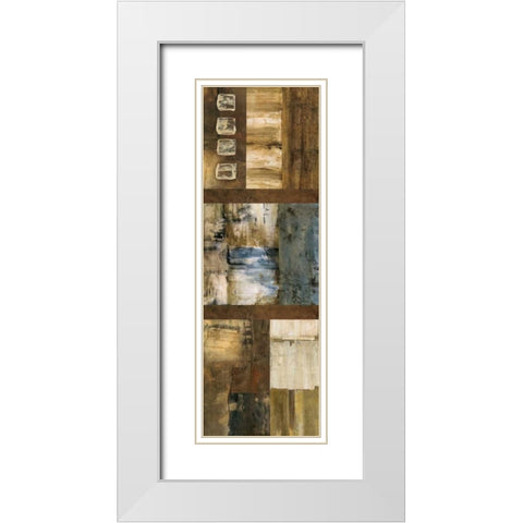 Northern Wood II White Modern Wood Framed Art Print with Double Matting by Olson, Norm