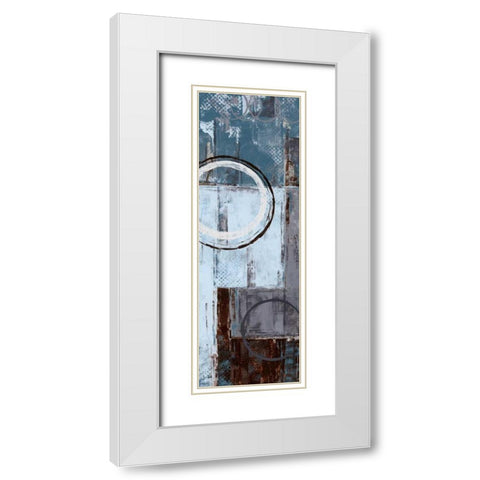 Cool Dance I White Modern Wood Framed Art Print with Double Matting by Donovan, Maria