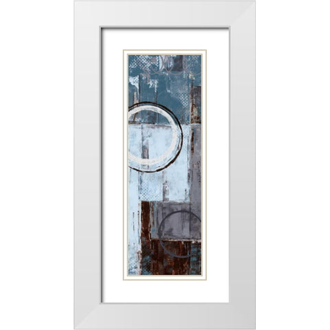 Cool Dance I White Modern Wood Framed Art Print with Double Matting by Donovan, Maria