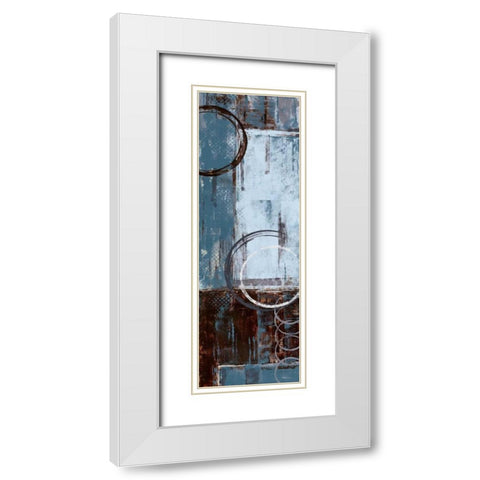 Cool Dance II White Modern Wood Framed Art Print with Double Matting by Donovan, Maria