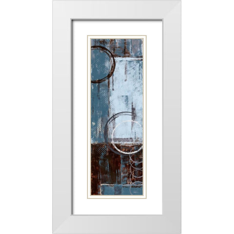 Cool Dance II White Modern Wood Framed Art Print with Double Matting by Donovan, Maria