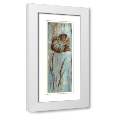 Mays Arrival I White Modern Wood Framed Art Print with Double Matting by Nan