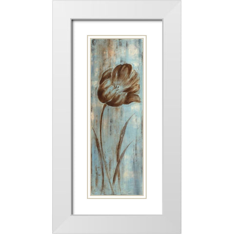 Mays Arrival I White Modern Wood Framed Art Print with Double Matting by Nan
